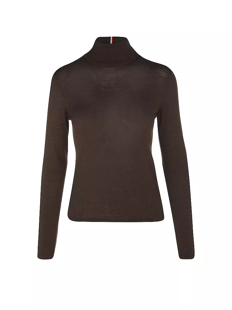 TOMMY HILFIGER Rollkragenpullover braun