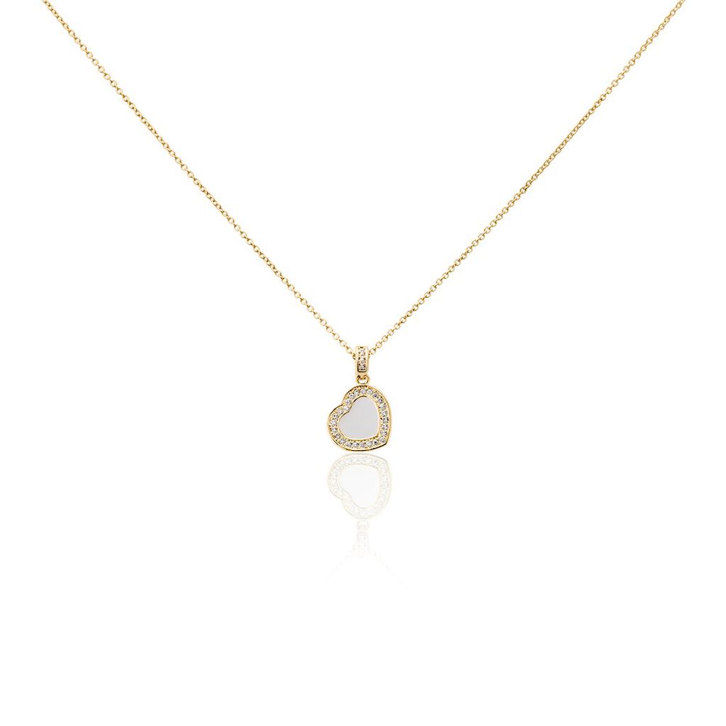 Collier Plaqué Or Jaune Aludra Oxydes De Zirconium