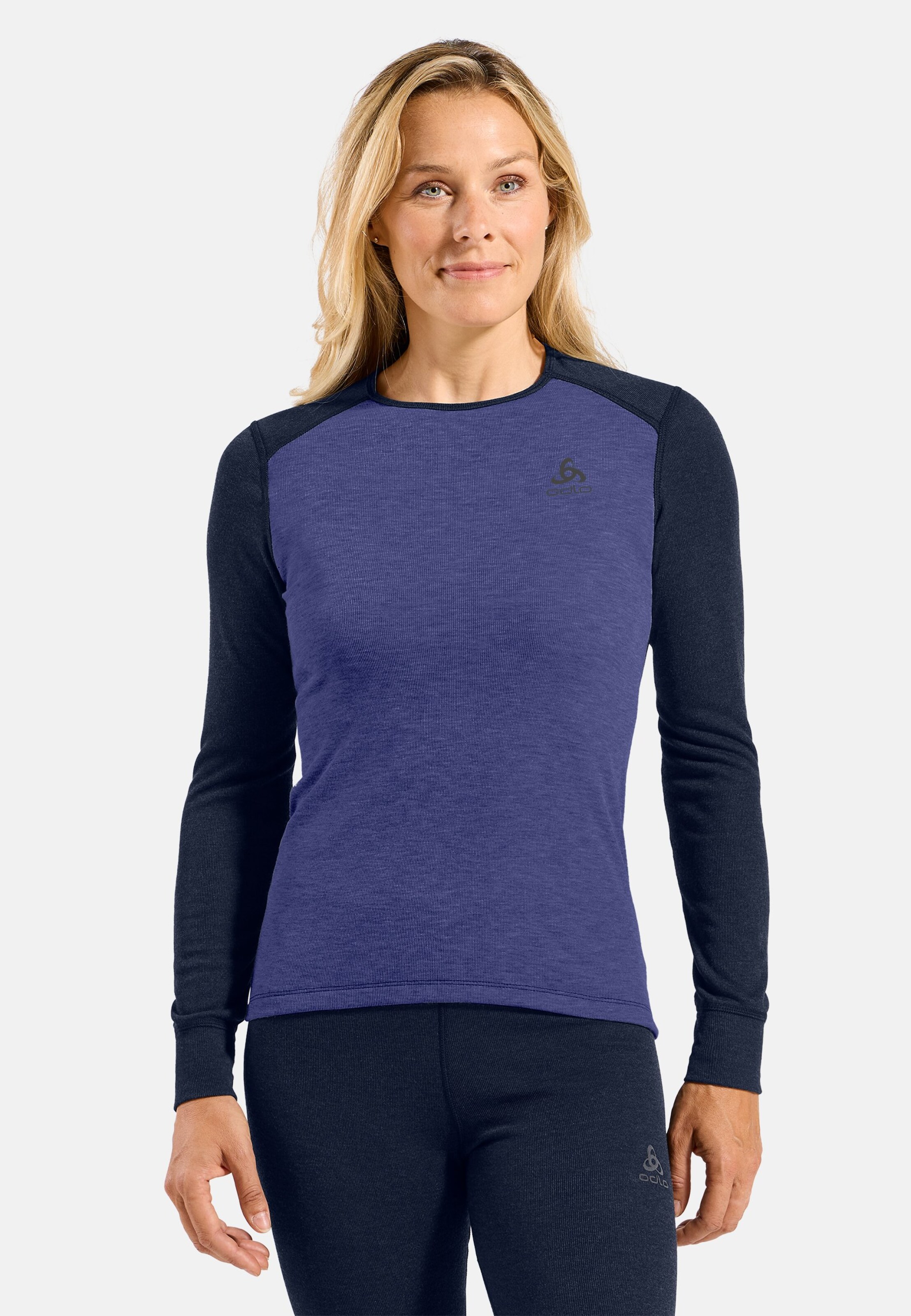 Active Warm Base layer Set in dark sapphire - skipper blue