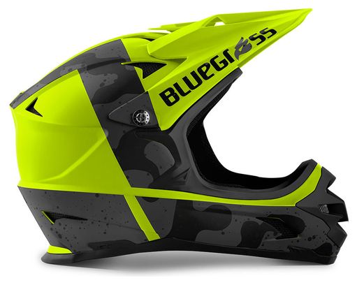Casque Intégral Blugrass Intox Jaune Fluo / Camo Mat 2022