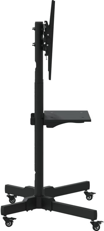 vidaXL TV-Standaard - Zwart - Gepoederd Staal - VESA 600x400 mm