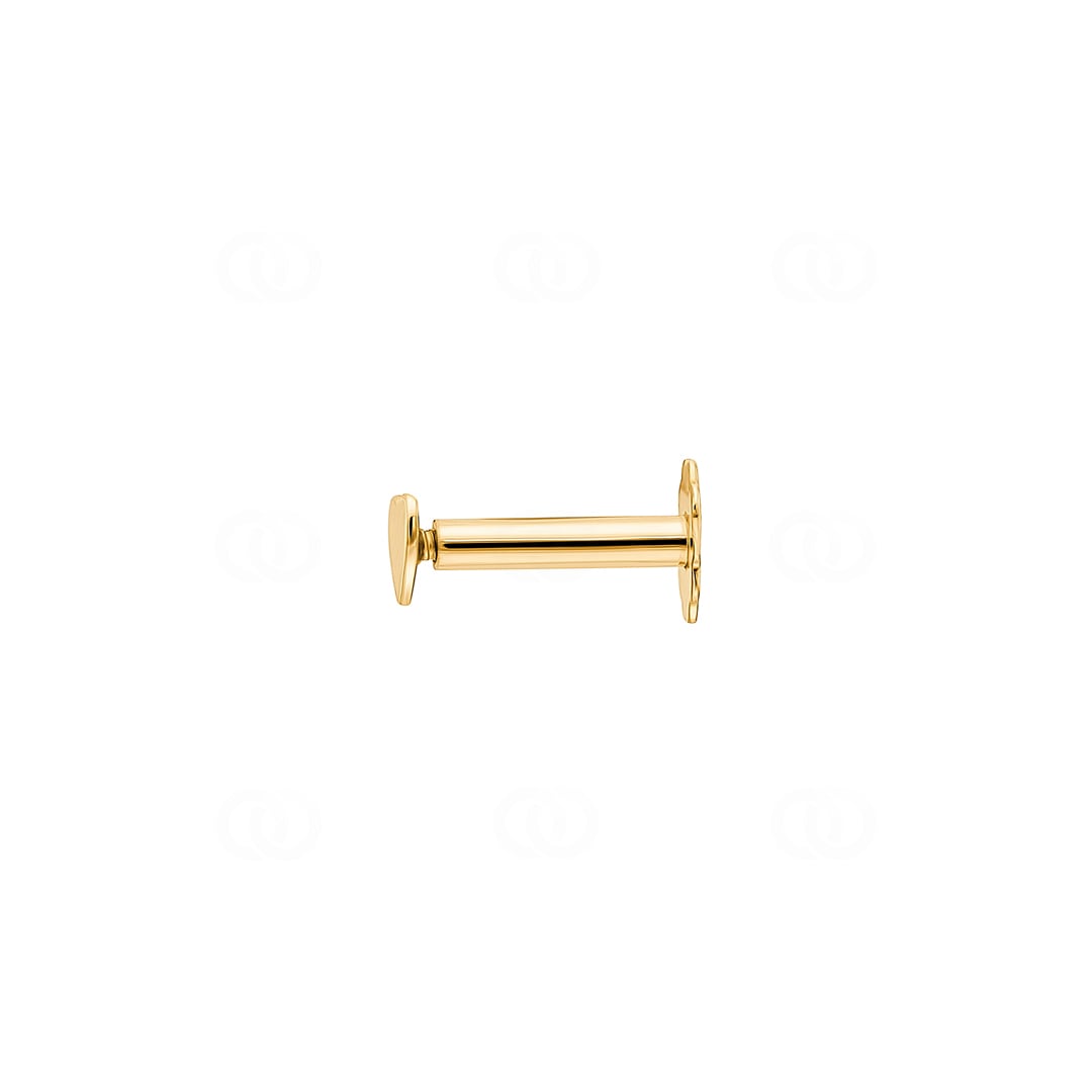 Ohrpiercing 750/18 K Gelbgold Herz