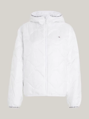 Jaqueta puffer acolchoada com capuz