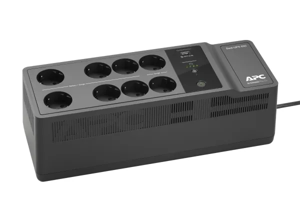 APC Back-UPS BE850G2-GR - UPS - AC 230 V - 520 Watt - 850 VA - output-stikforbindelser: 8 - sort