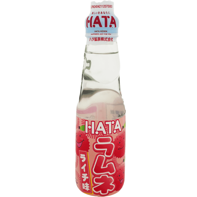 Hata Kousen Ramune Frisdrank Lychee Smaak 200ml