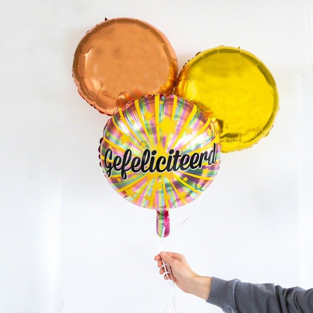 Ballonnen tros | Gefeliciteerd