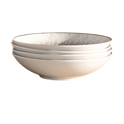 Vaisselle blanche en porcelaine émaillée