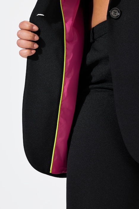Blazer, Straight Oversized, farbiges Futter