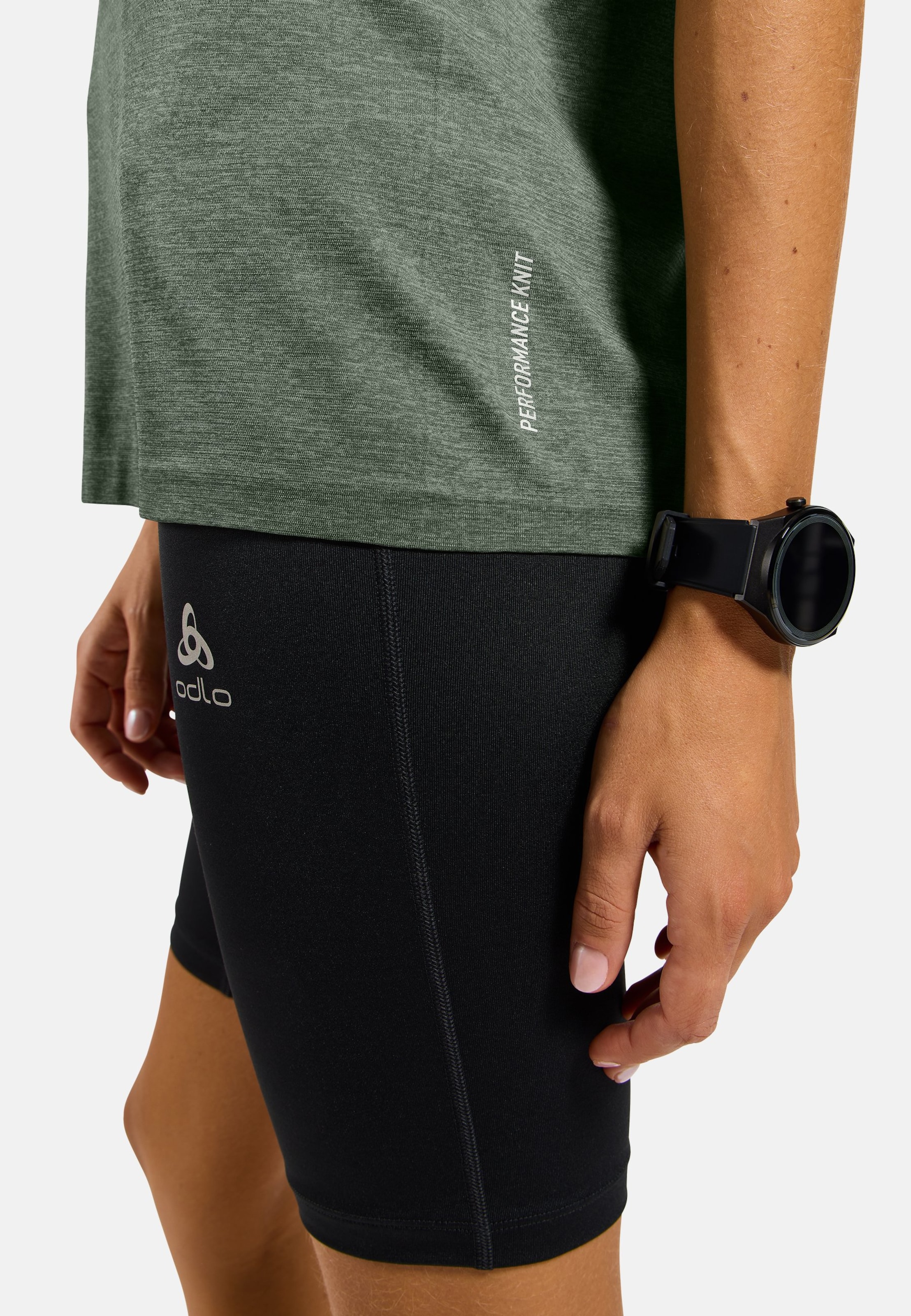 Essentials Seamless Laufshirt in shadow melange