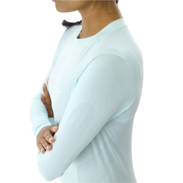 T-shirt trail COMPRESSPORT PERFORMANCE LS TSHIRT W SHELL BLUE