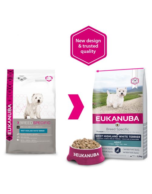 Eukanuba West Highland White Terrier - Hondenvoer - Kip 2.5 kg