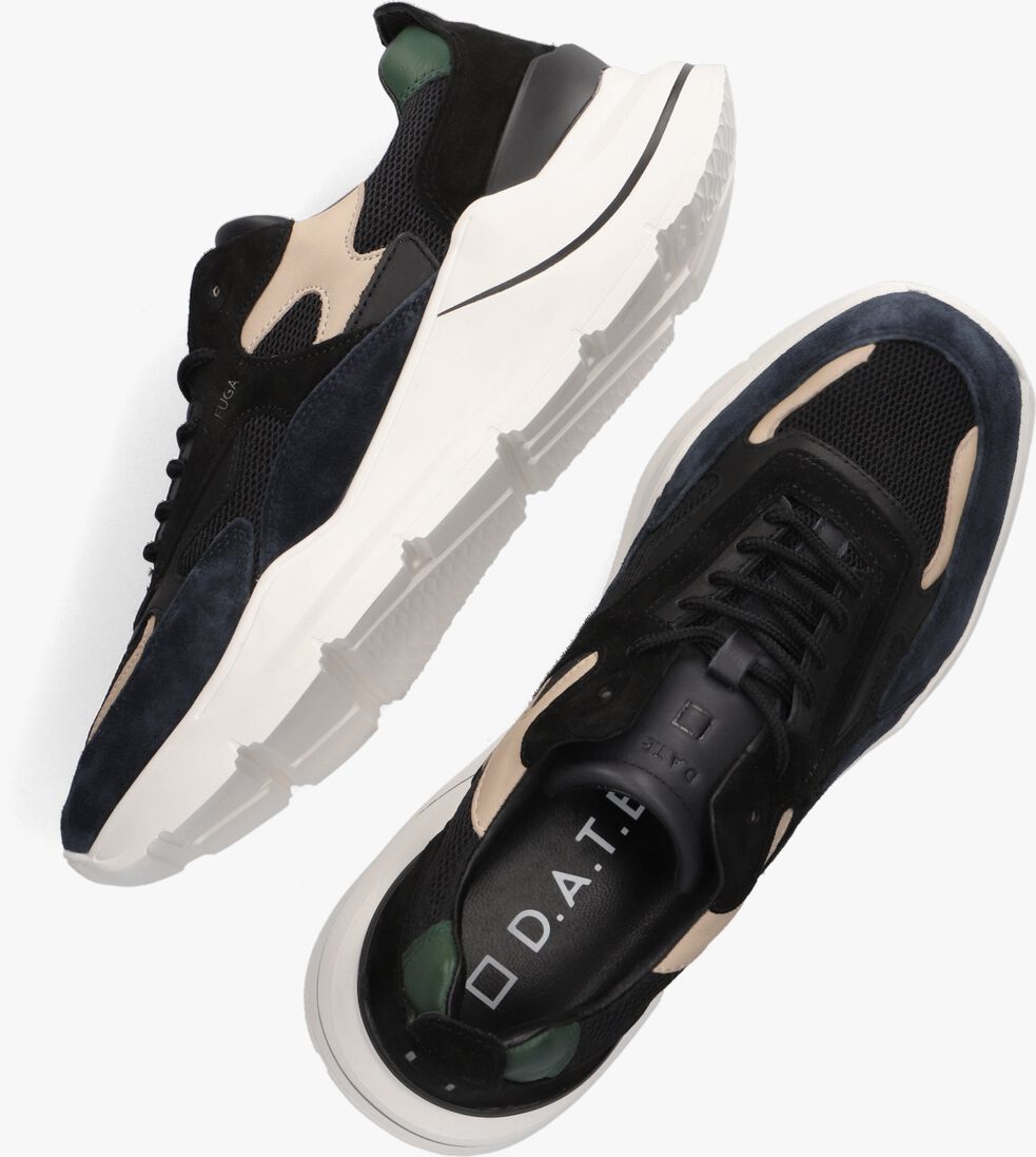 D.A.T.E zwarte d.a.t.e lage sneakers fuga heren