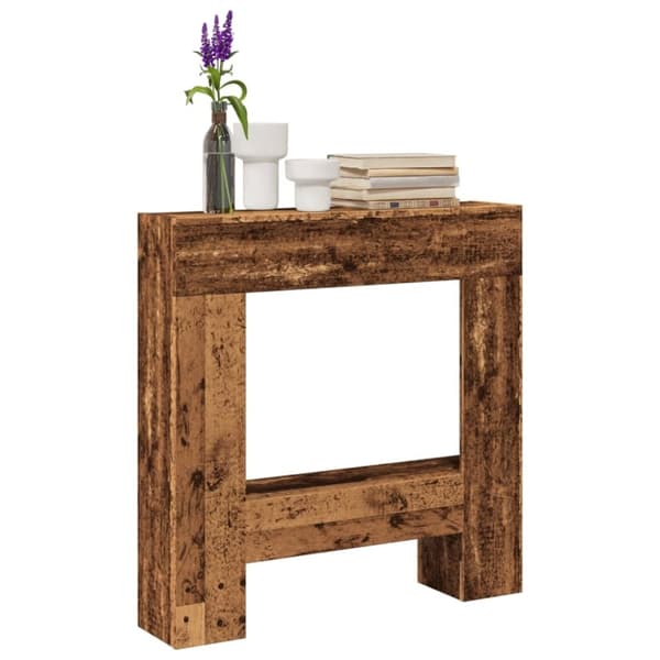 vidaXL Peisramme gammelt tre 81x18x82 cm konstruert tre