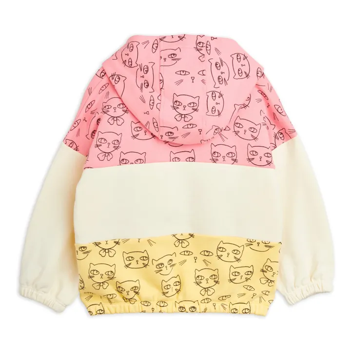 Mini Rodini Hoodie Cathlete Coton Bio | Rose