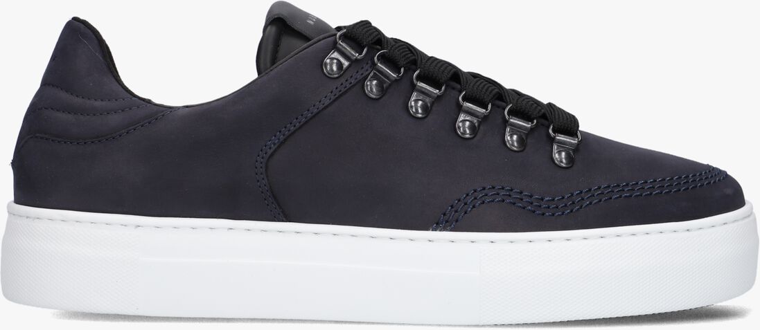 blauwe nubikk lage sneakers jagger roman