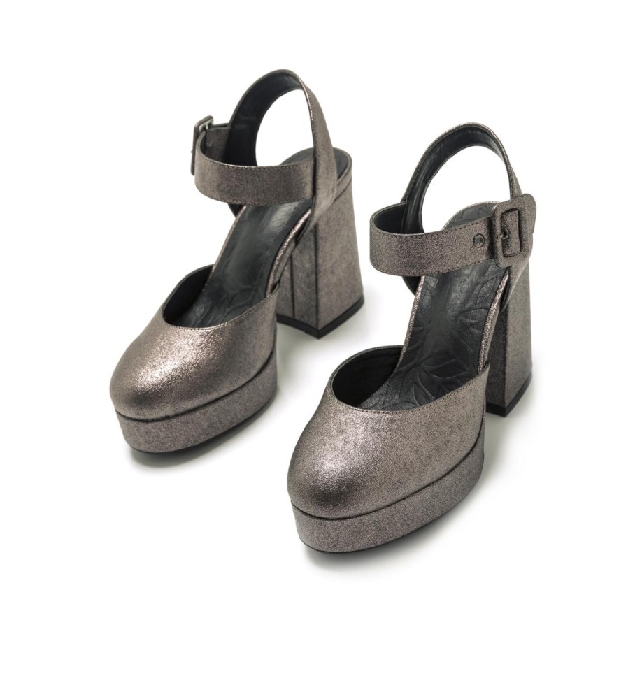 Sapatos Mustang New Naomi Cinza - Salto de 6cm -