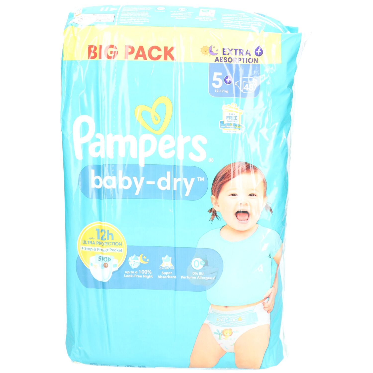 Pampers Windeln Premium Protection Gr. 5+ Junior (12-17 kg)
