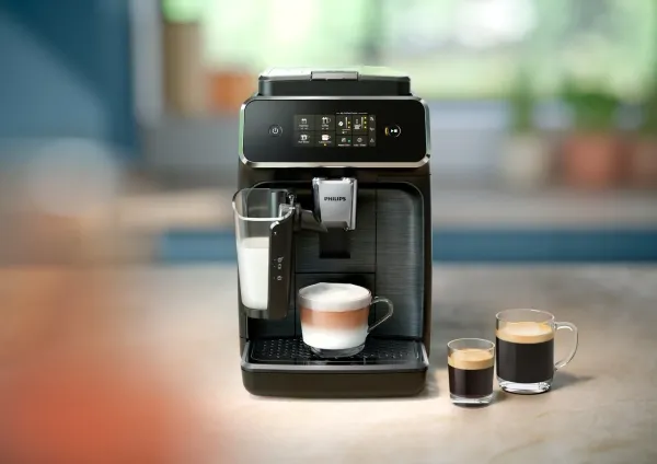 Philips Series 2300 EP2336 - Automatisk kaffemaskine med mælkeskummer - 15 bar - sort/krom