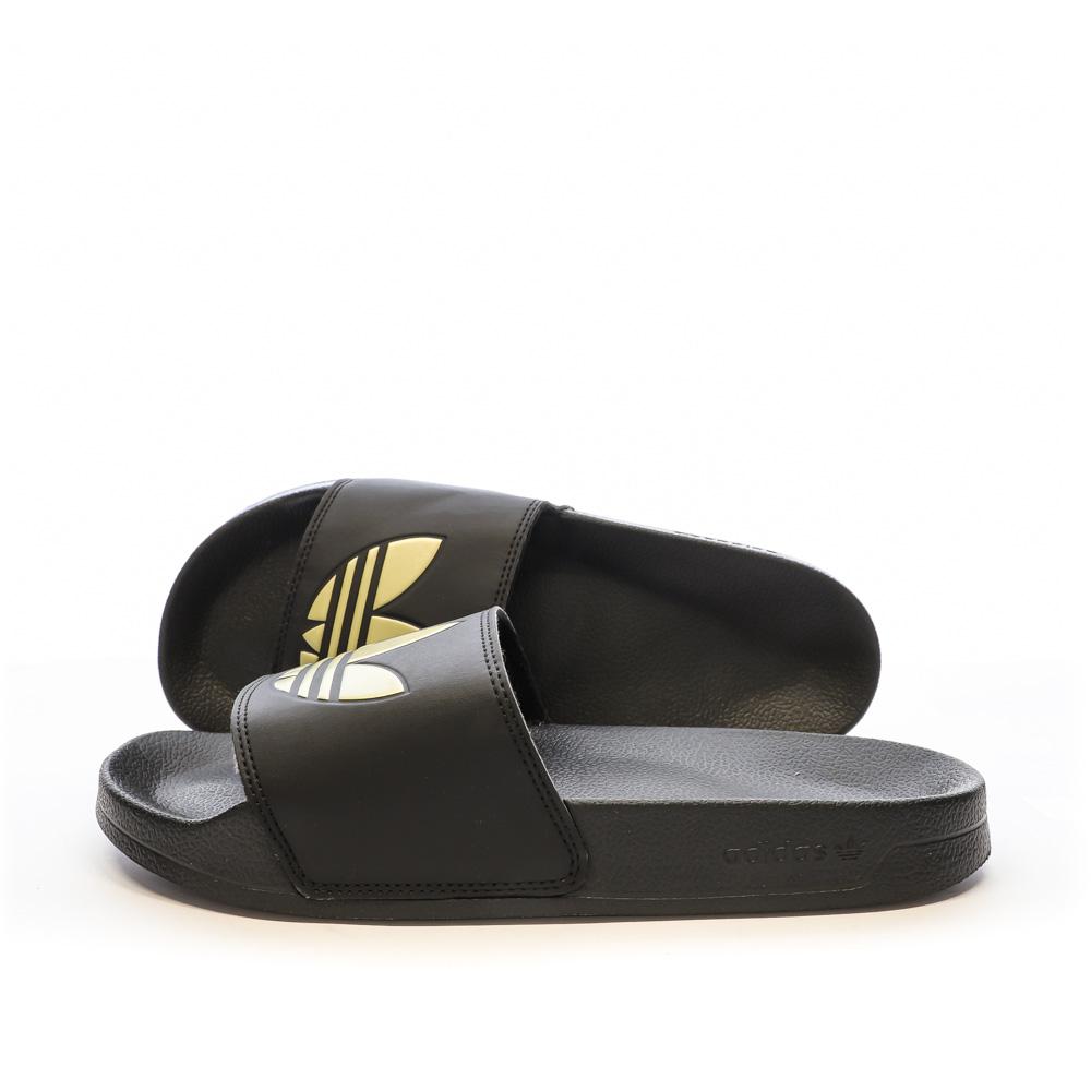 Adidas Claquettes Noire/Doré Femme Adidas Adilette