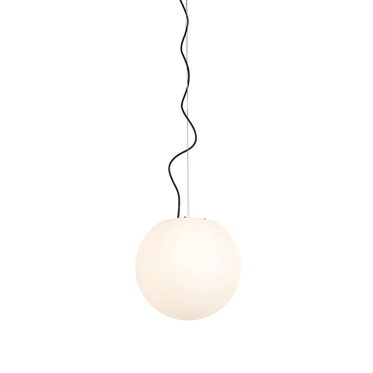 QAZQA Moderne buiten hanglamp wit 35 cm IP44 - Nura