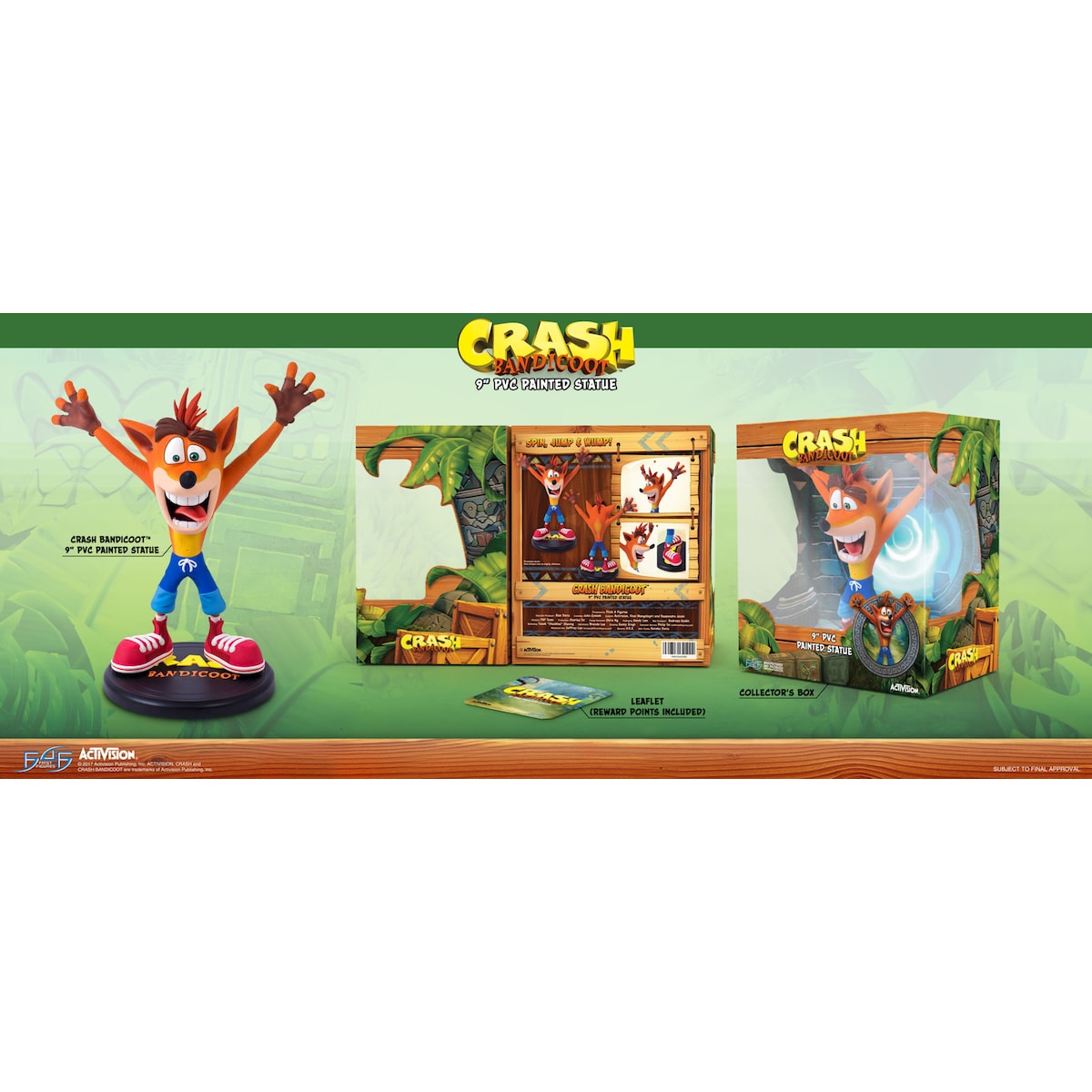 First 4 Figures Crash Bandicoot actionfigur (Standard Edition)