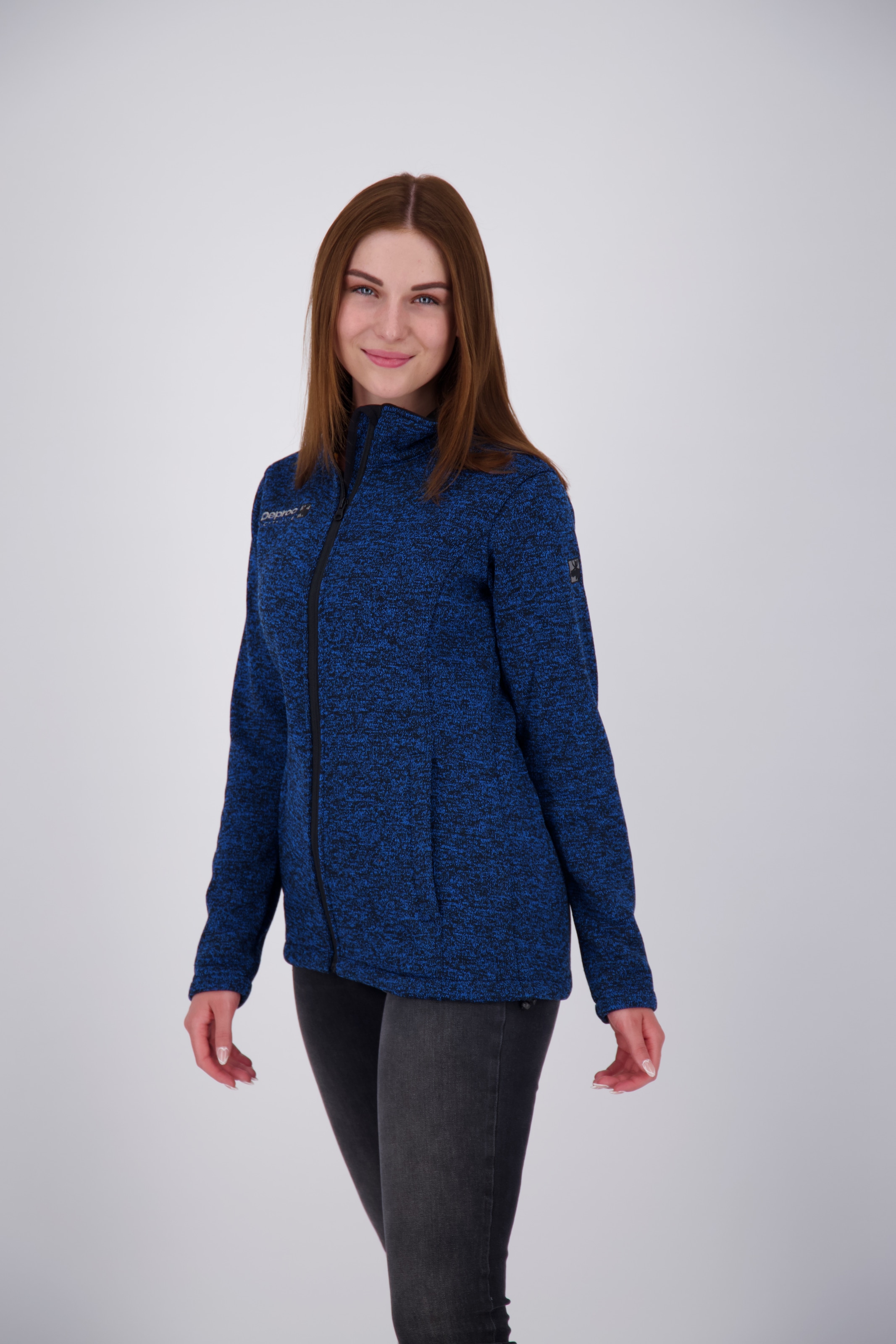 DEPROC Active Strickfleecejacke »ELKFORD WOMEN« auch in Grossen Grössen erhältlich