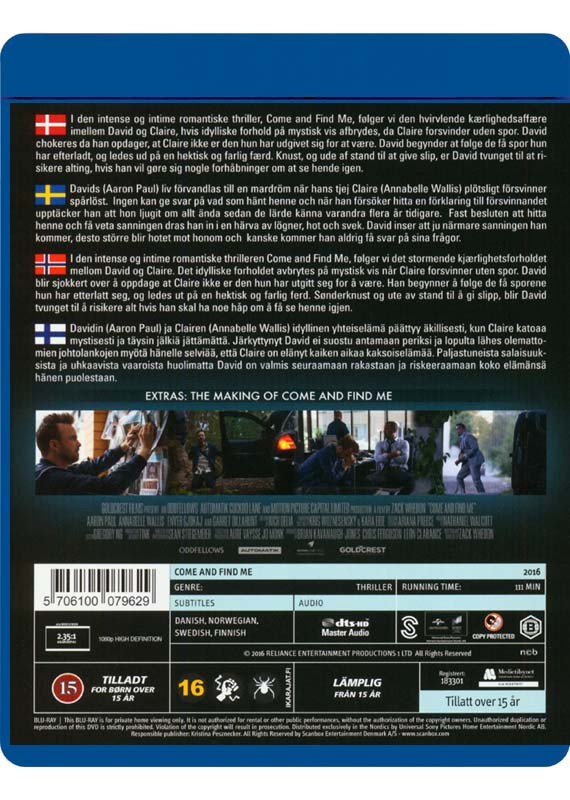 Come and Find Me (Blu-Ray)