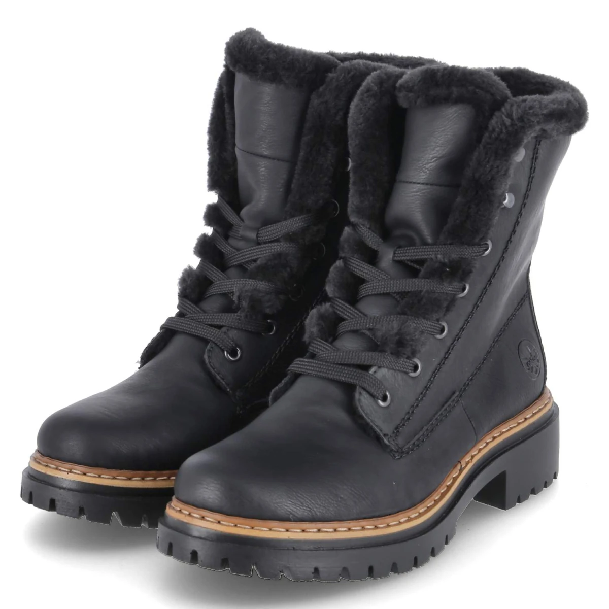 RiekerSchnürstiefeletten - schwarz