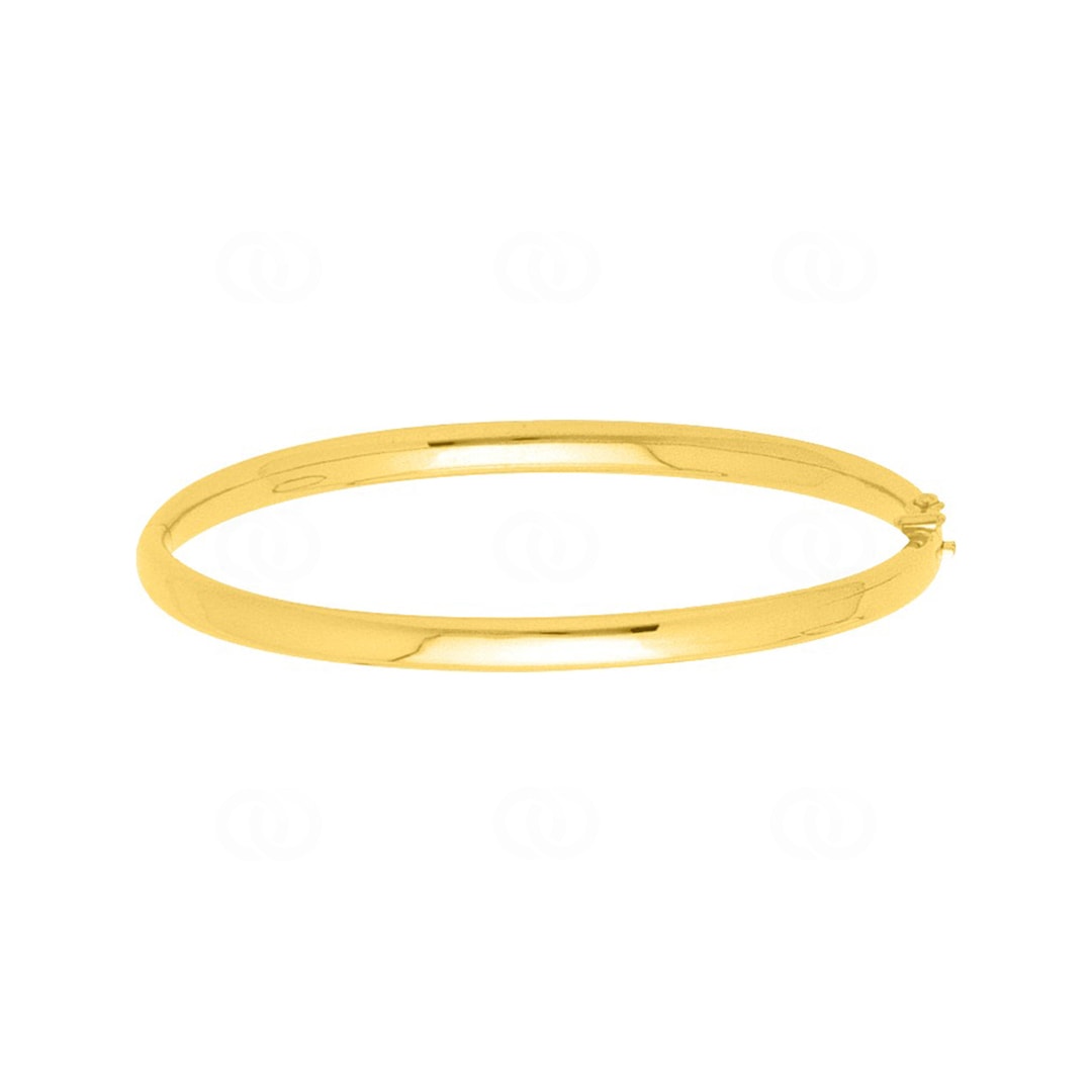 Armreif oval 750/18 K Gelbgold massiv 4mm