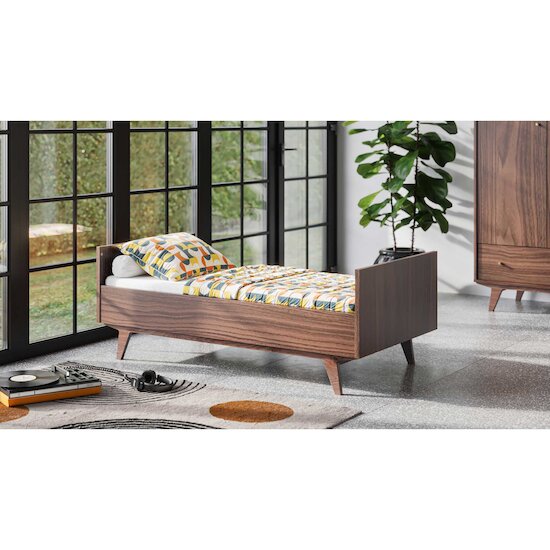 Mid2 Lit évolutif   Bois Walnut        70 x 140 cm   de               Vox