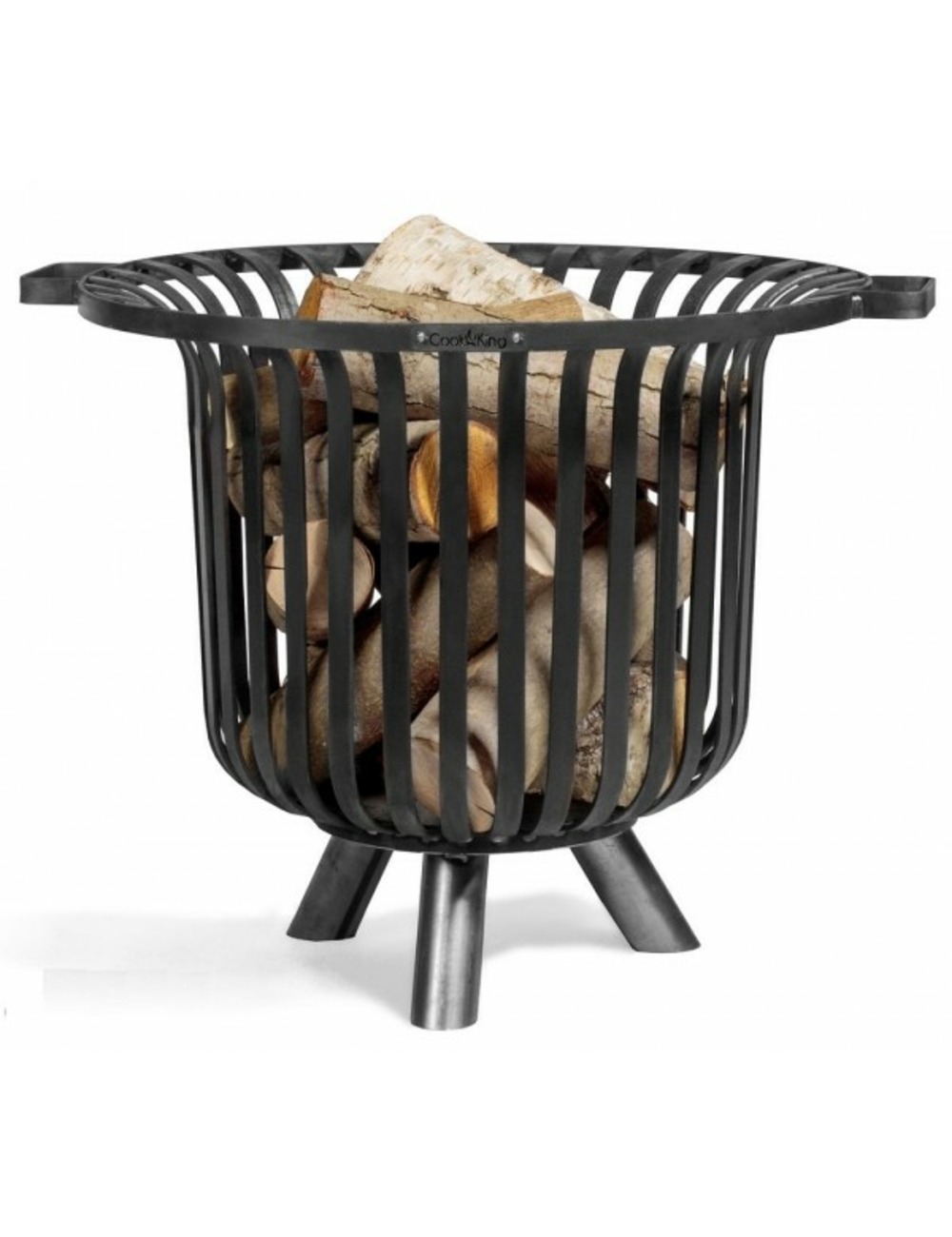 Chauffe terrasse, braséro en acier noir verona ø 60 cm
