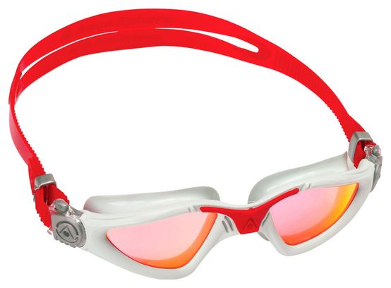 Lunettes de bain Aquasphere Kayenne Gris/Rouge - Verres Miroir Rouge