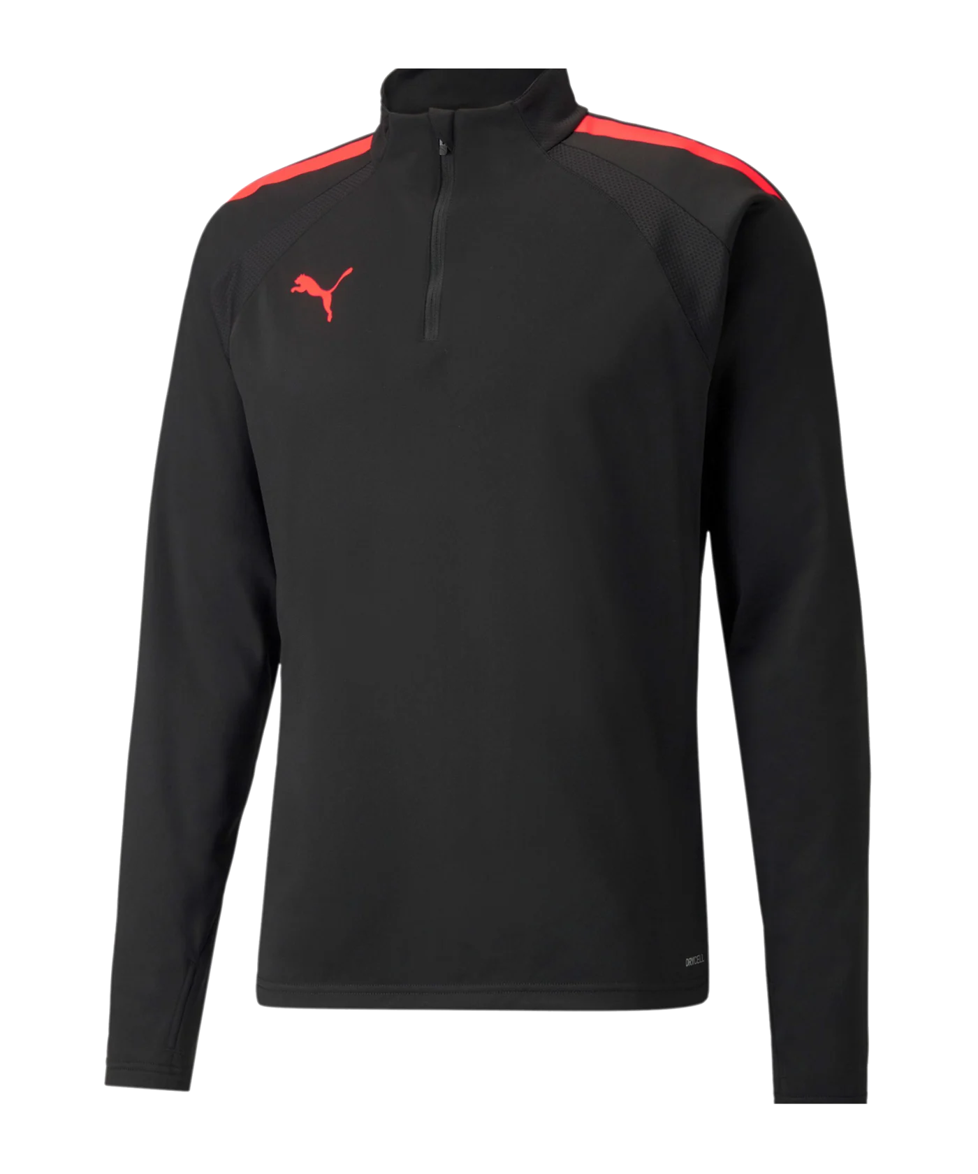 PUMA teamLIGA HalfZip Sweatshirt Schwarz Rot F43