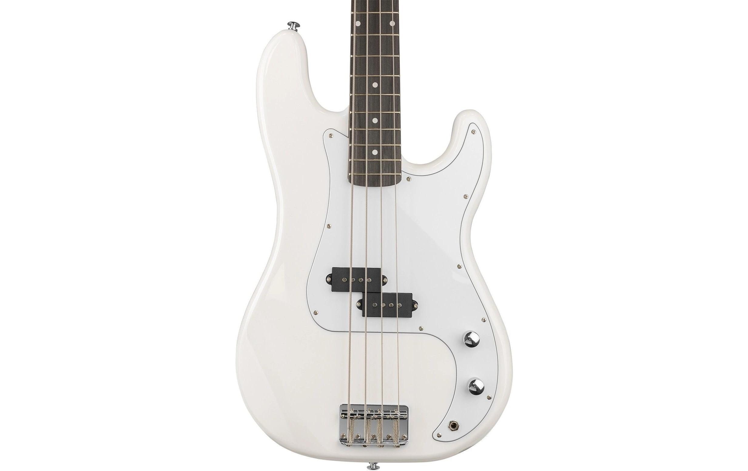 E-Bass GigKit Weiss<br>Bass Gitarrenset