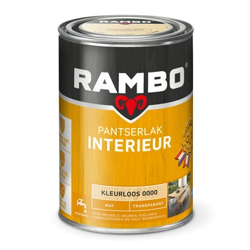 Rambo pantserlak interieur transparant mat kleurloos 1,25 l