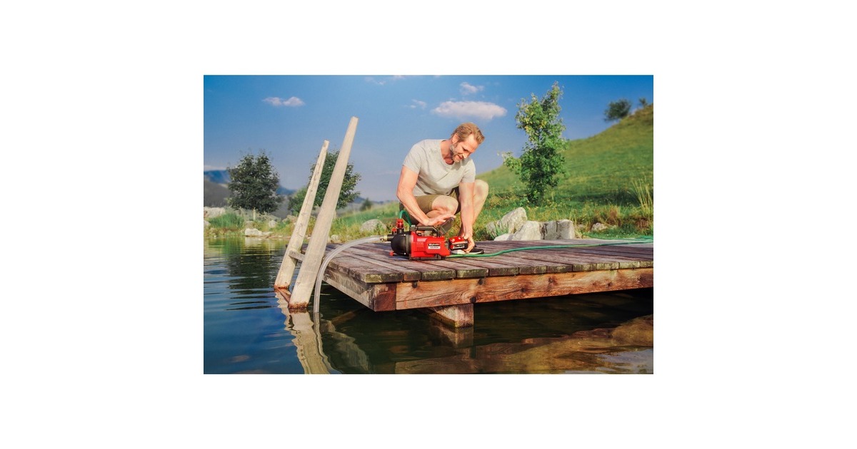 EINHELLAQUINNA Tuinpomp   (Rood/zwart, Accu en oplader niet inbegrepen)