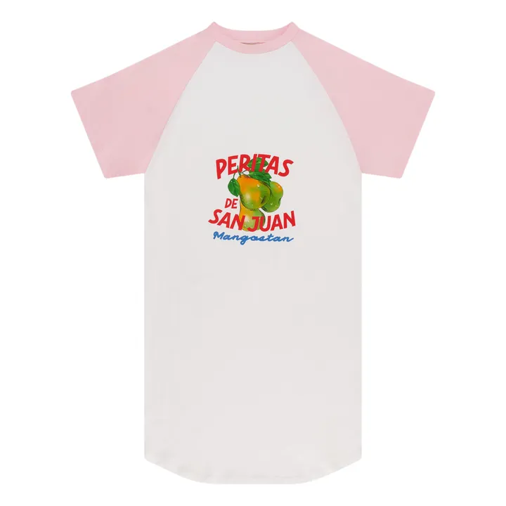 Maison Mangostan Robe T-Shirt Peritas Coton Bio | Rose pâle