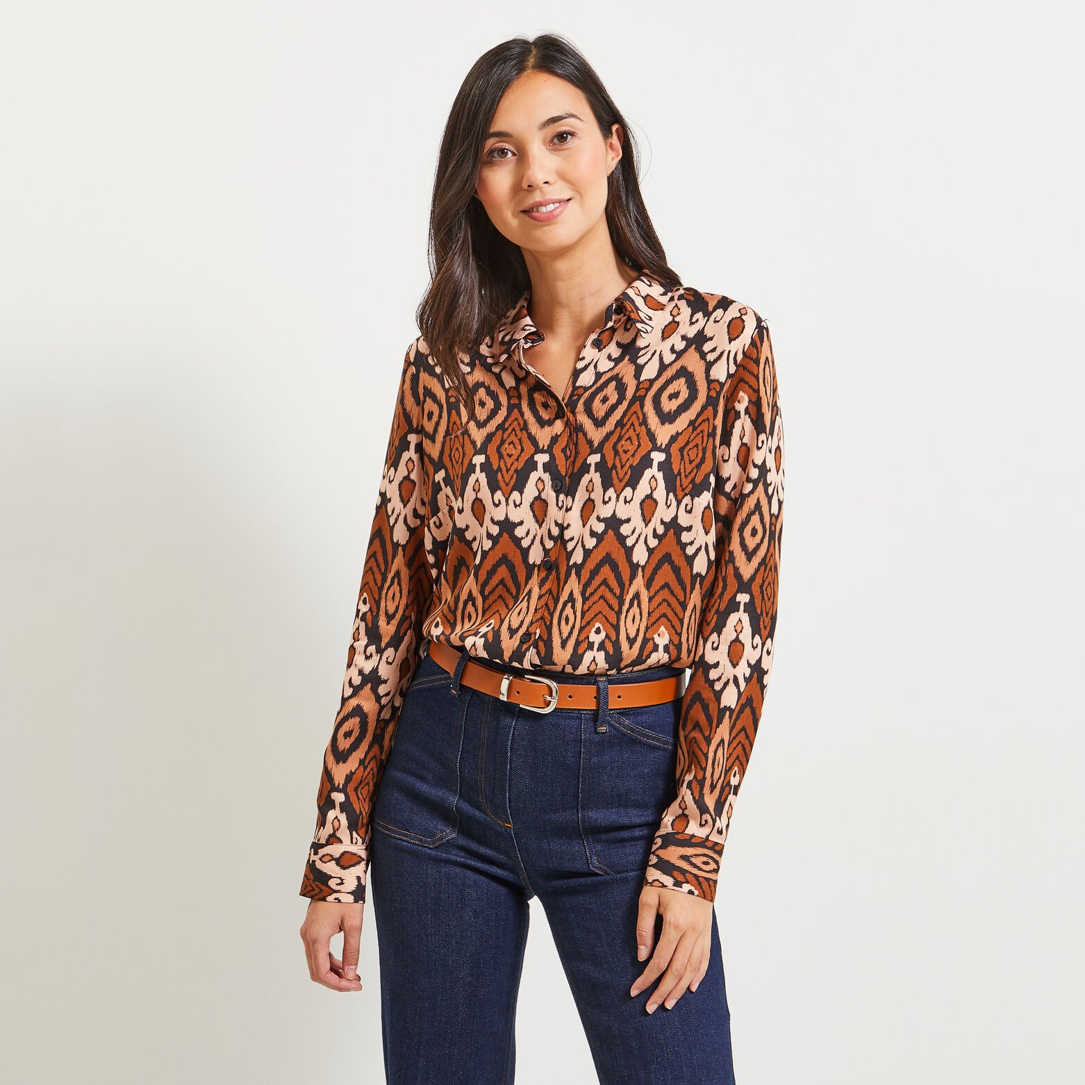 Chemise imprimée femme