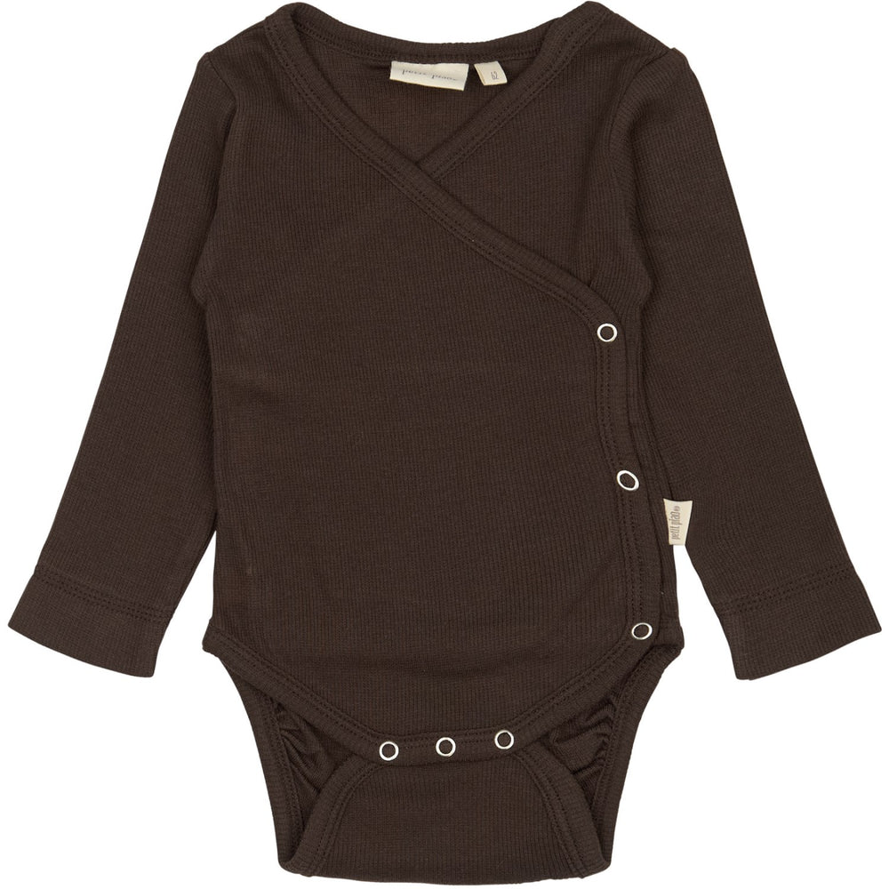 Køb Petit Piao Coffee Bean PPDi Body L/S Fold Over NOOS