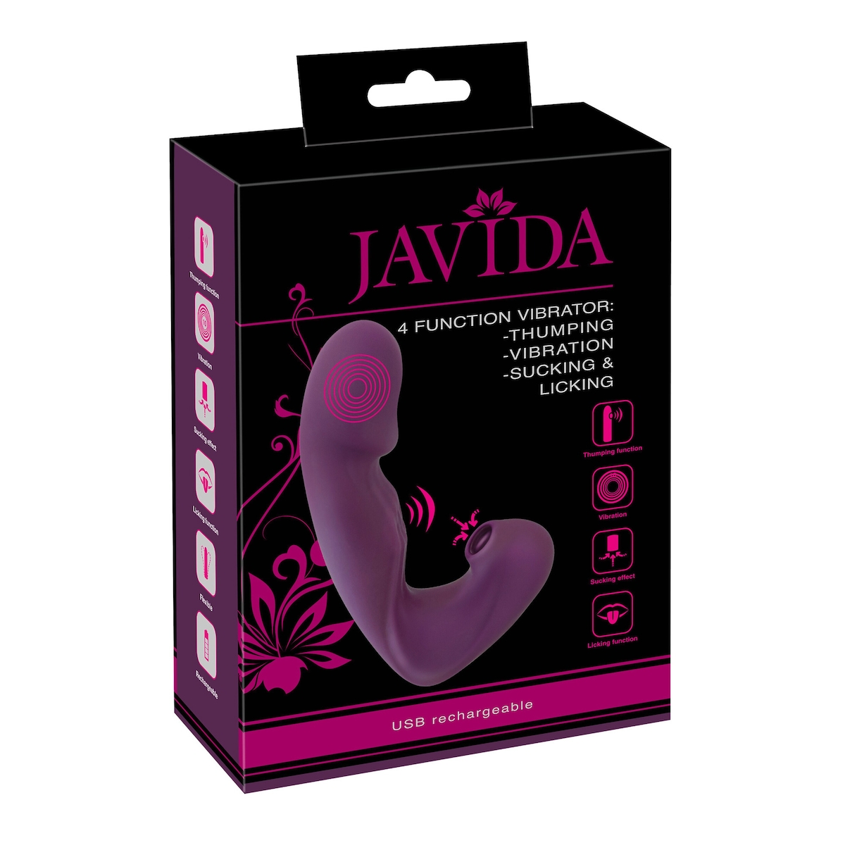 Javida - Vibrator mit 4 Funktionen
