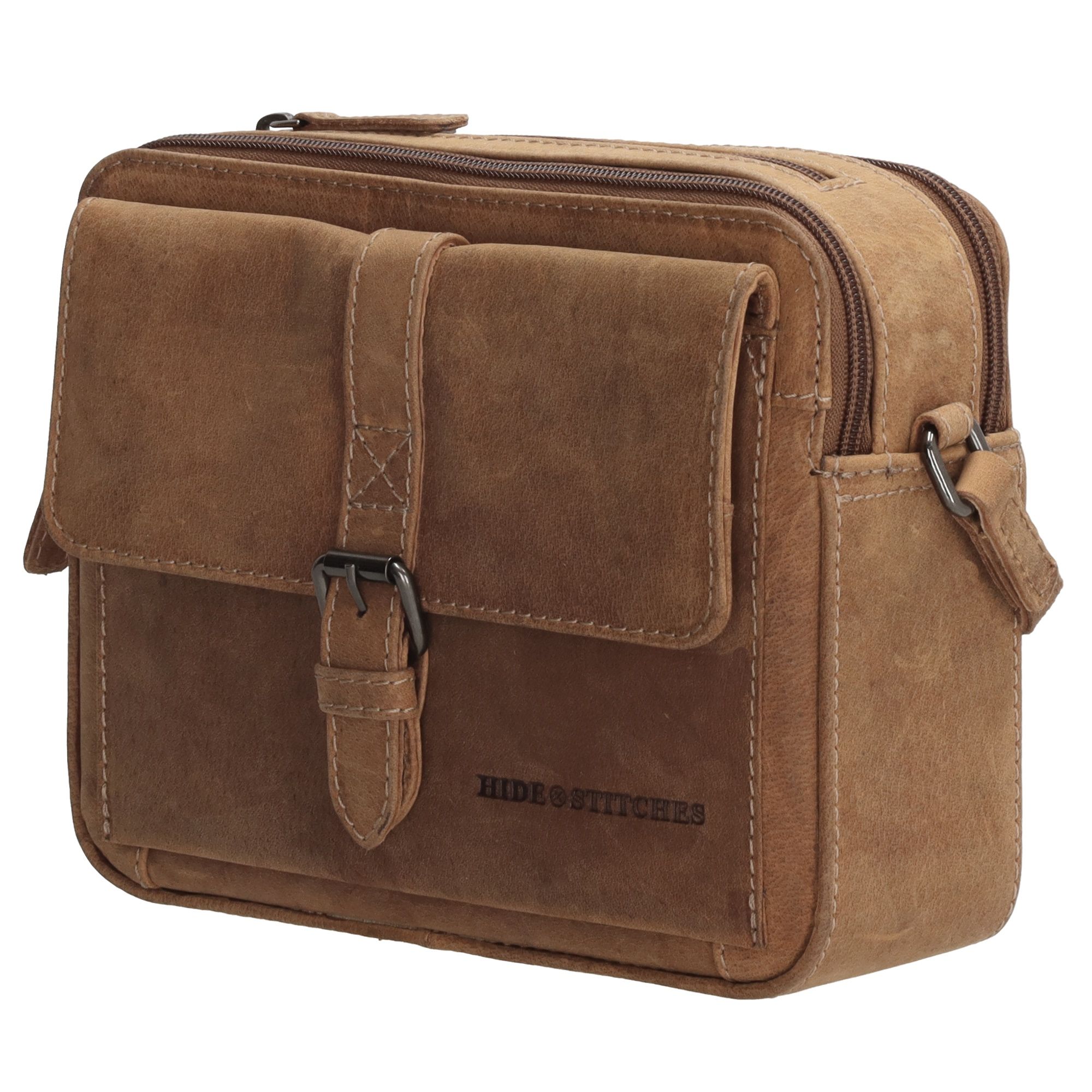 Hide & Stitches Idaho Schoudertas Bruin