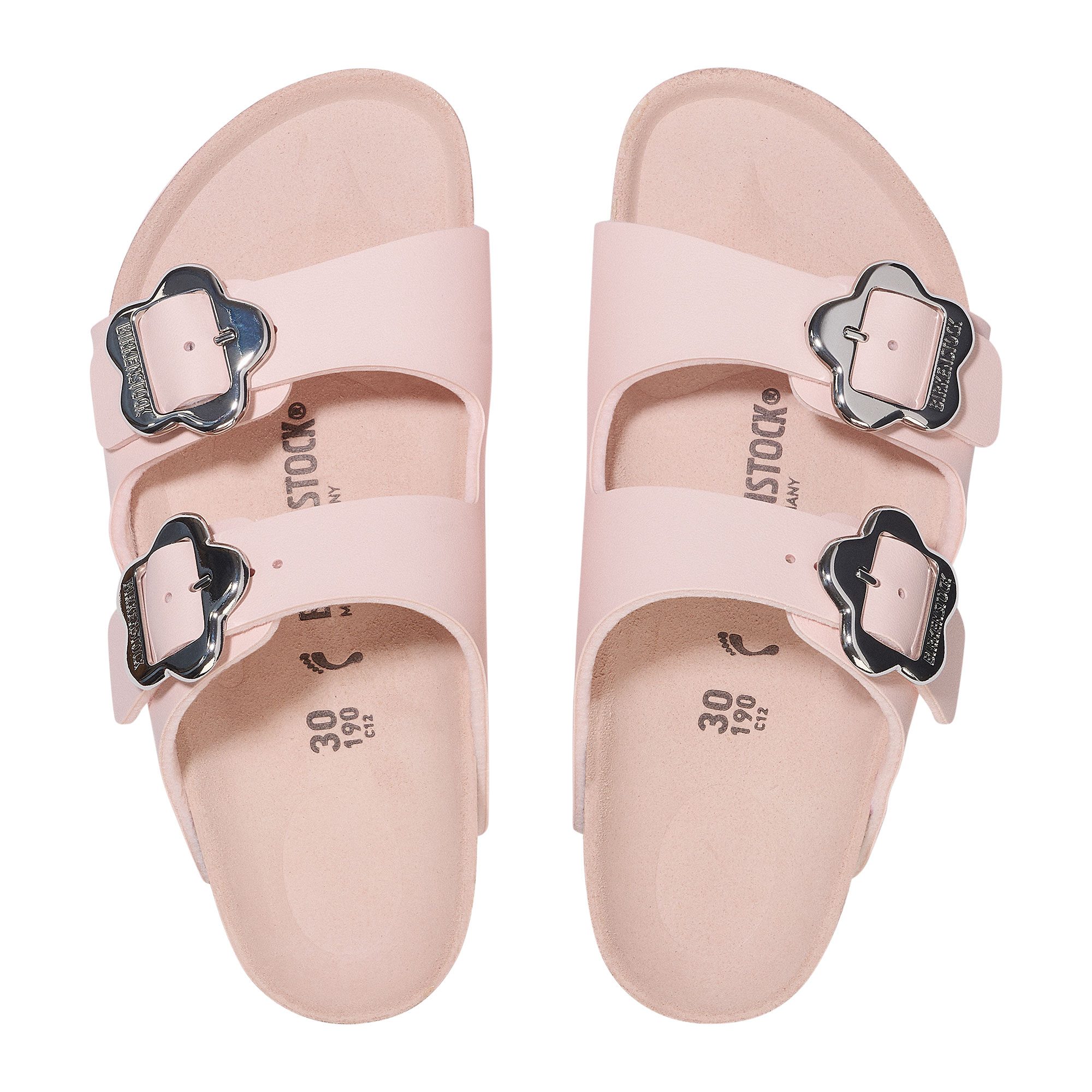 Birkenstock Arizona Flower Buckle Birko-Flor® Sandalen Kinder light rose