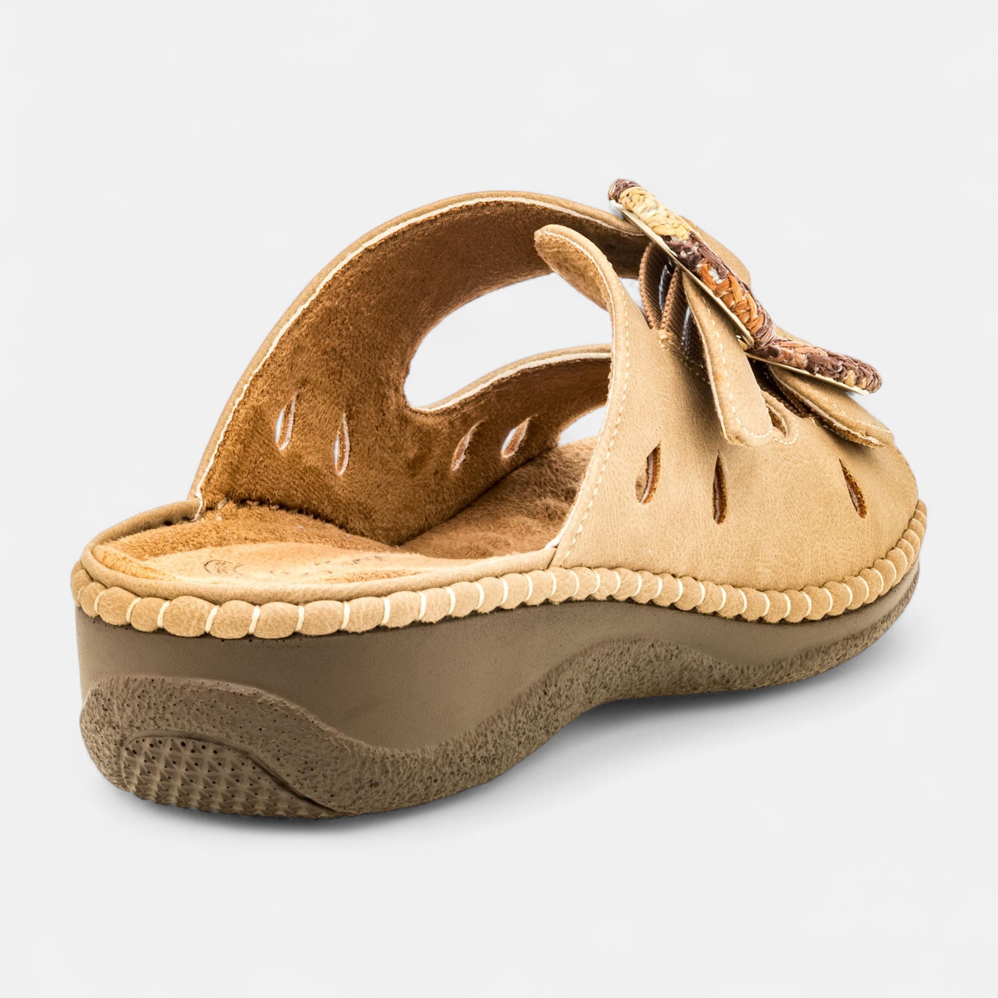 Nu-pieds confort Femme camel
