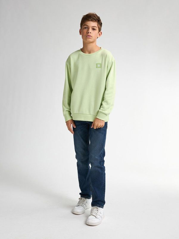 Petrol Industries - Jongens Logo Sweater - Groen - Katoenmix