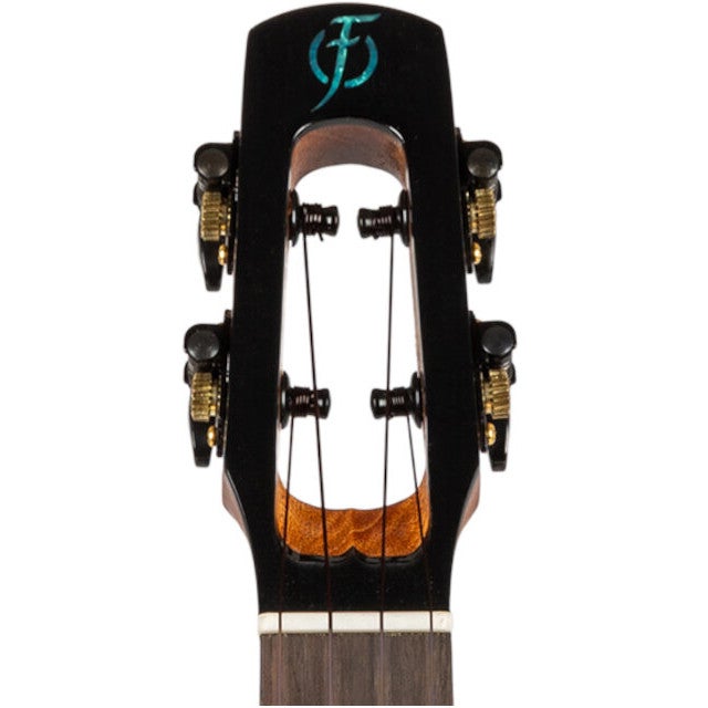 Flight Royal Series Nighthawk Concert Black Stain elektrisch-akoestische concert ukelele met gigbag