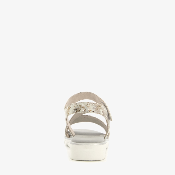 Softline dames sandalen met metallic details