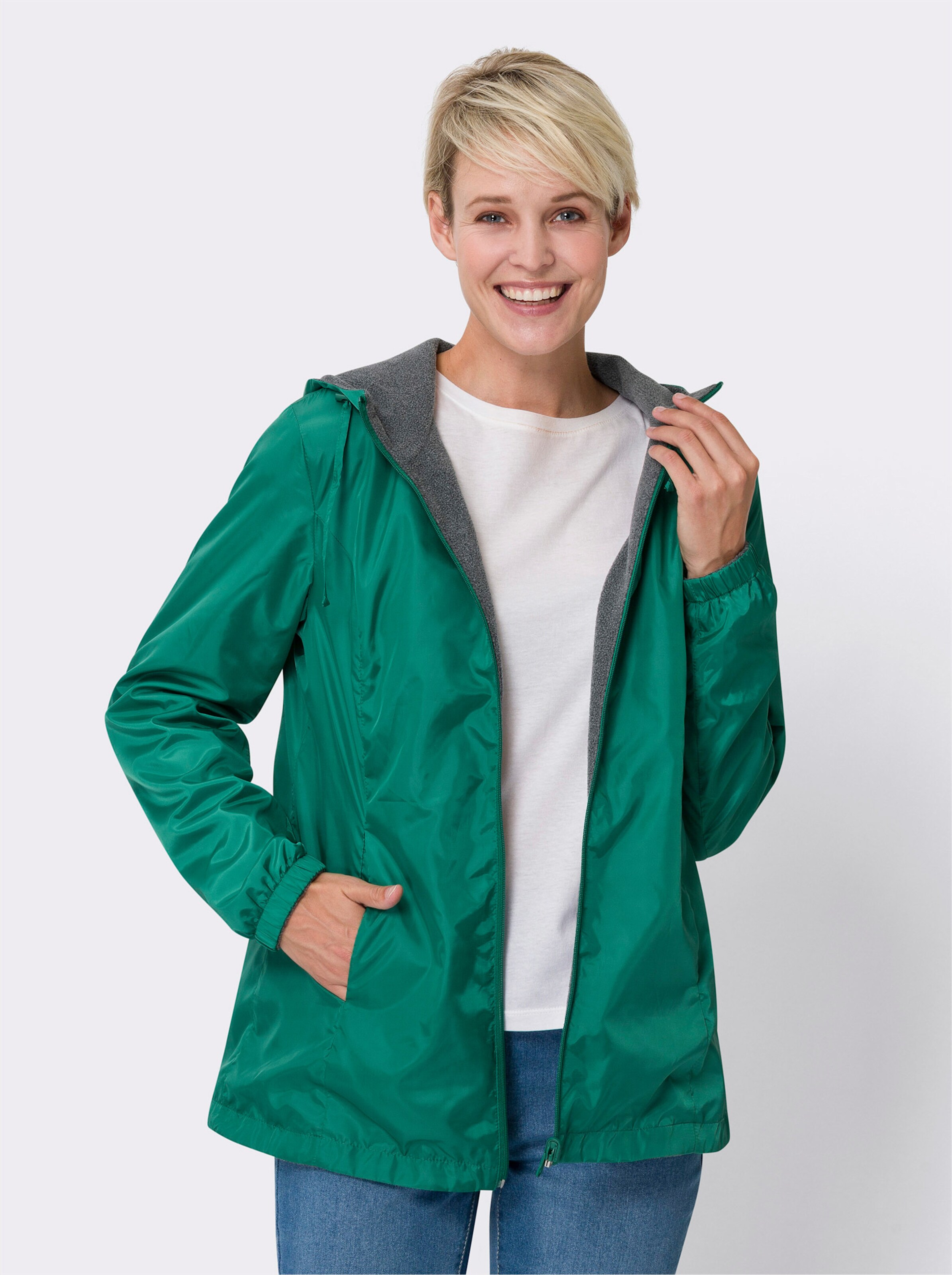Wende-Fleece-Jacke