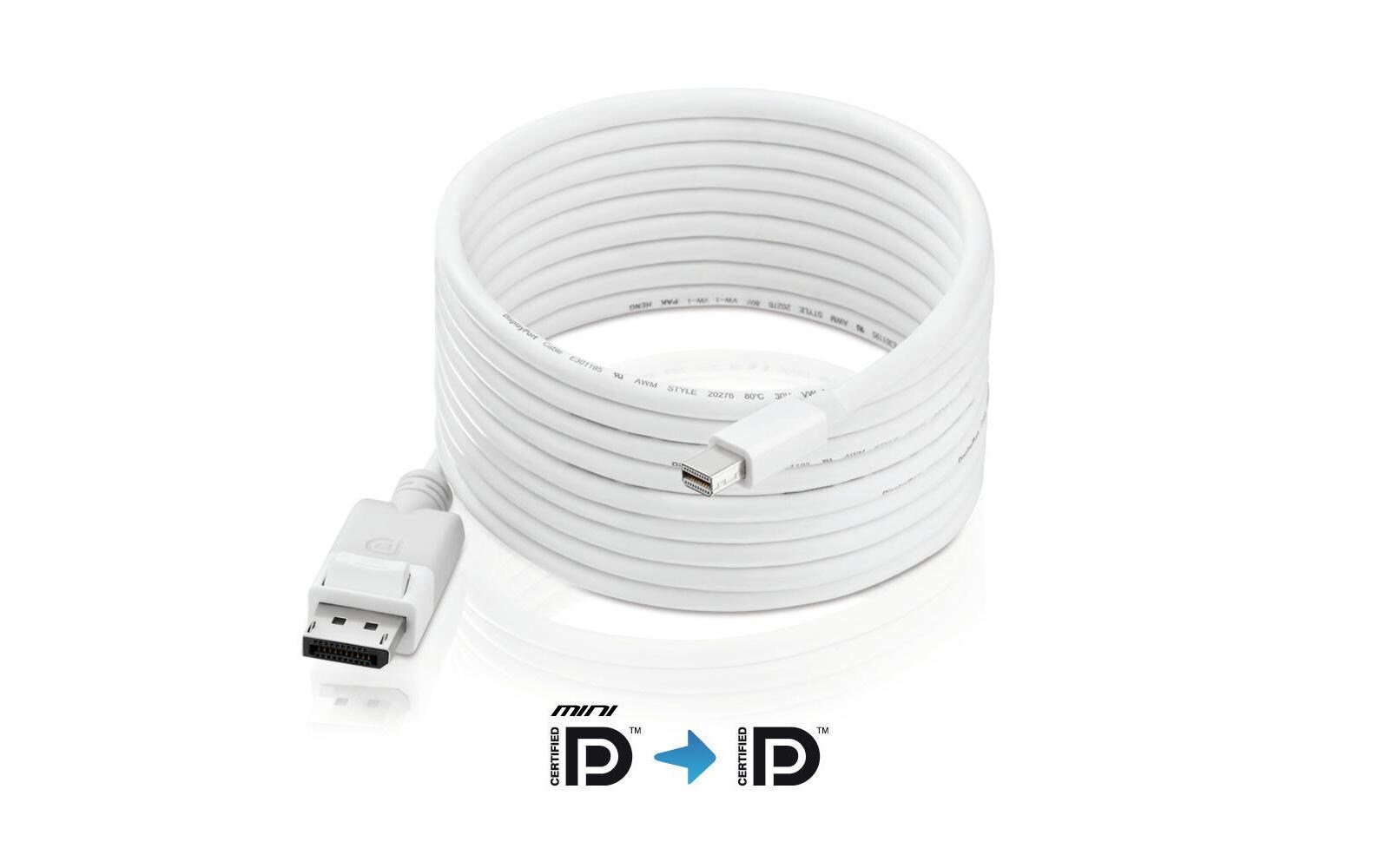 Kabel Mini-DisplayPort - DisplayPort, 1.5 mMini DisplayPort auf DisplayPort Kabel, 1.5 m