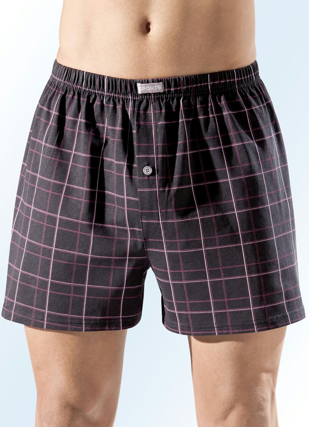 Mehrfachpack Boxershorts mit knöpfbarem Eingriff, bunt