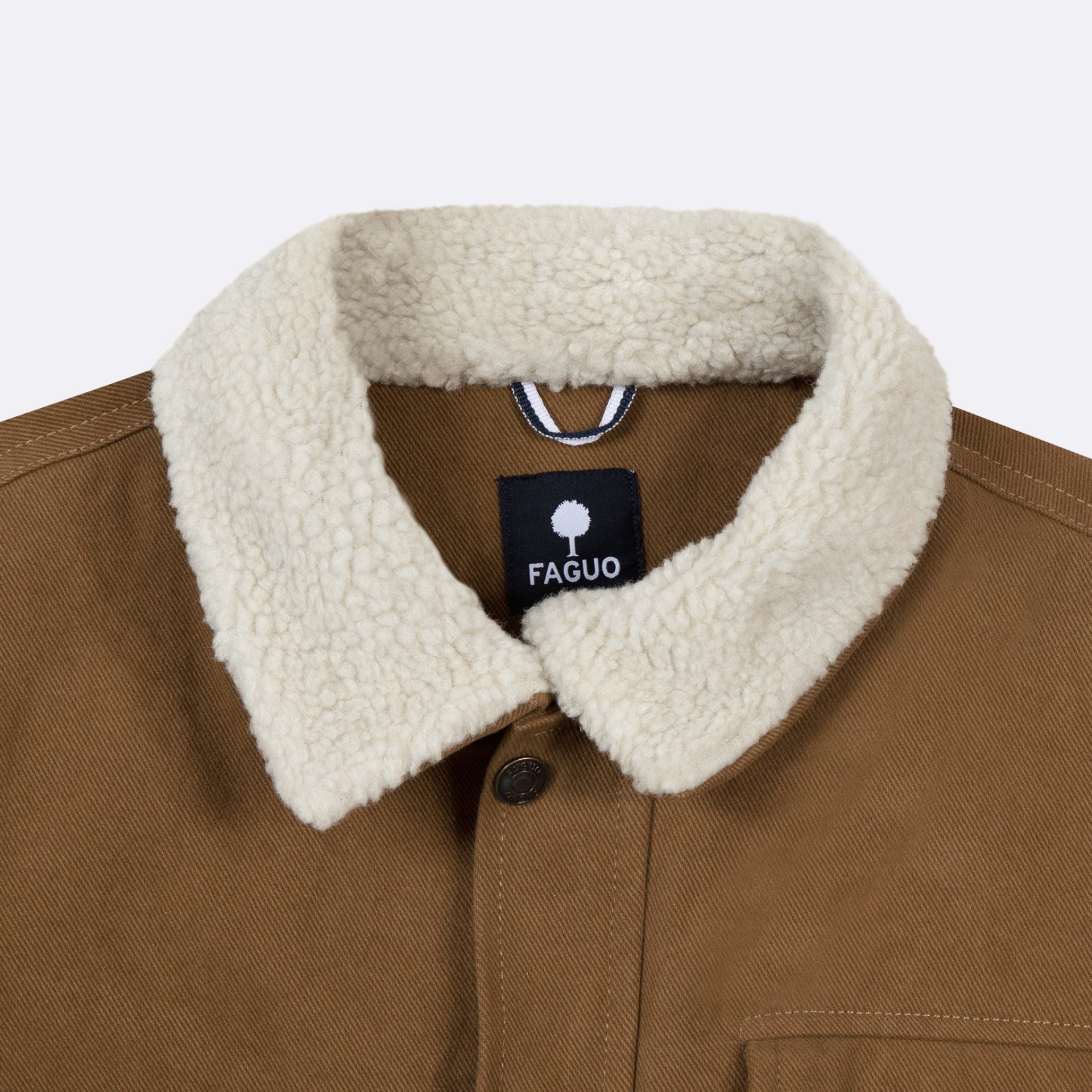 Blouson camel coton recyclé et polyester - modèle Seillon